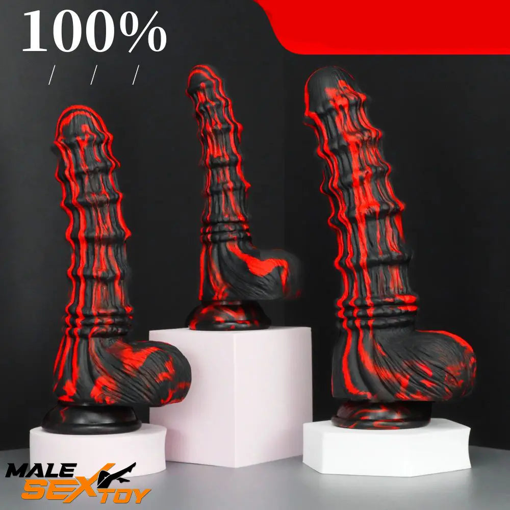 8.27in 9.45in 10.83in Silicone Soft Big Animal Horse Odd Penis Dildo Male Sex Toy