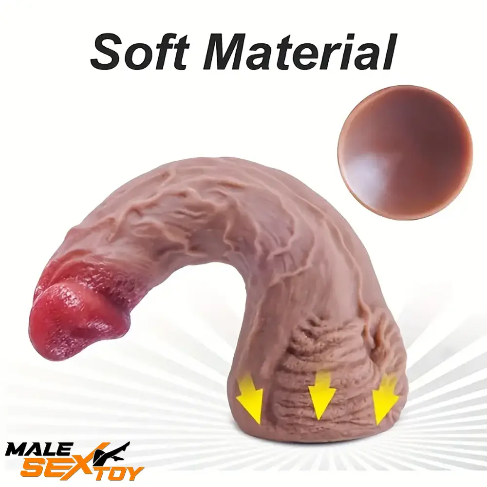 8.8in Real Looking Silicone Flexible Dildo For Women Erotic Sex Toy Male Sex Toy