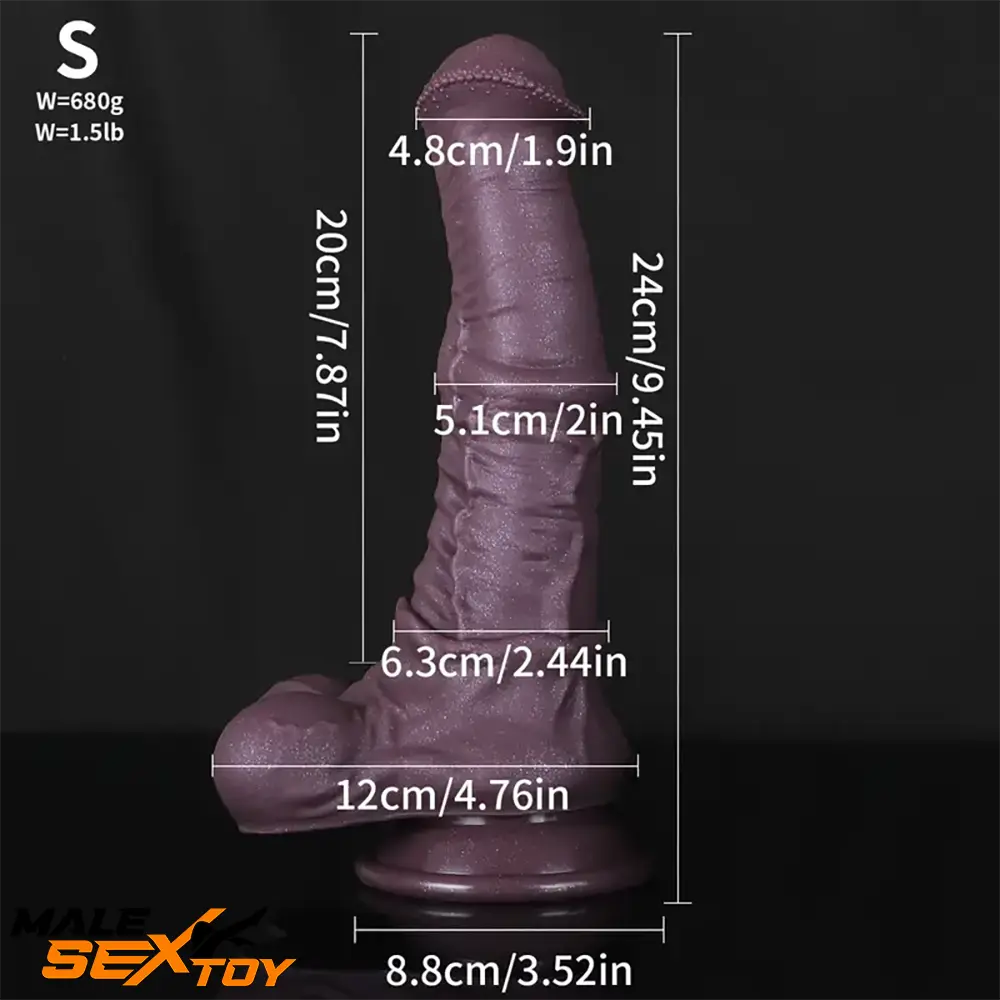 9.45in 11.41in 13.58in Liquid Silicone Animal Horse Realistic Penis Dildo Male Sex Toy