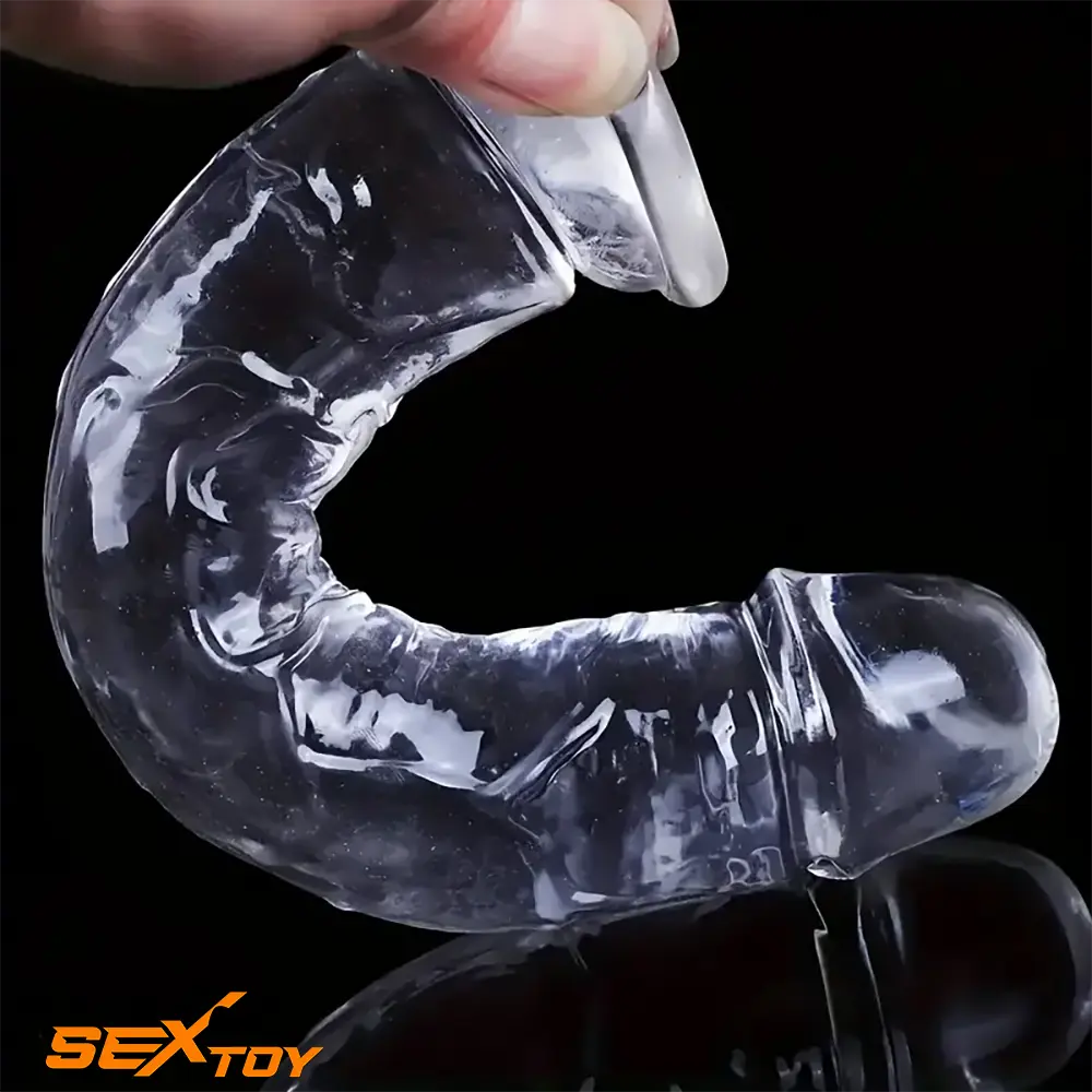 6.3in 7.1in 7.7in 8.5in 9.8in 12in Realistic Clear Dildo For Masturbation Male Sex Toy