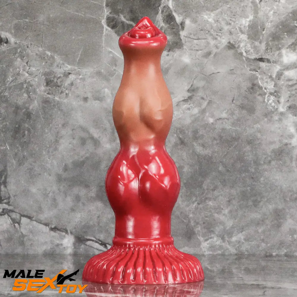 6.69in 7.48in 9.06in Silicone Fantasy Animal Dog Soft Cock Knot Dildo Male Sex Toy