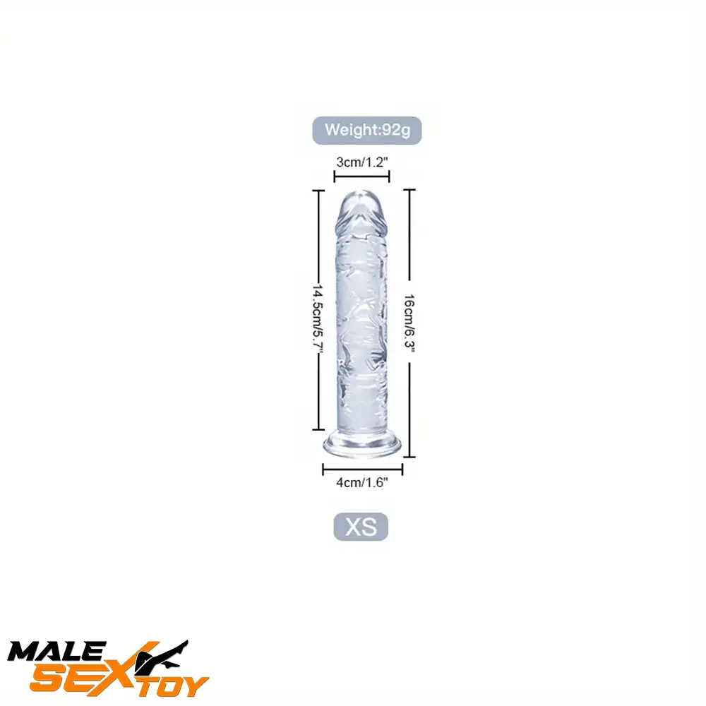 6.3in 7.1in 7.7in 8.5in 9.8in 12in Realistic Clear Dildo For Masturbation Male Sex Toy