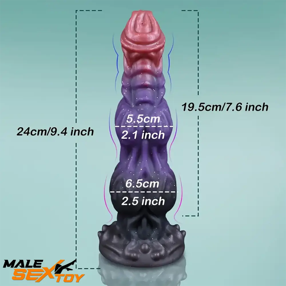 9.4in Fantasy Monster Silicone Soft Ejaculating Dildo For Women Toy Male Sex Toy