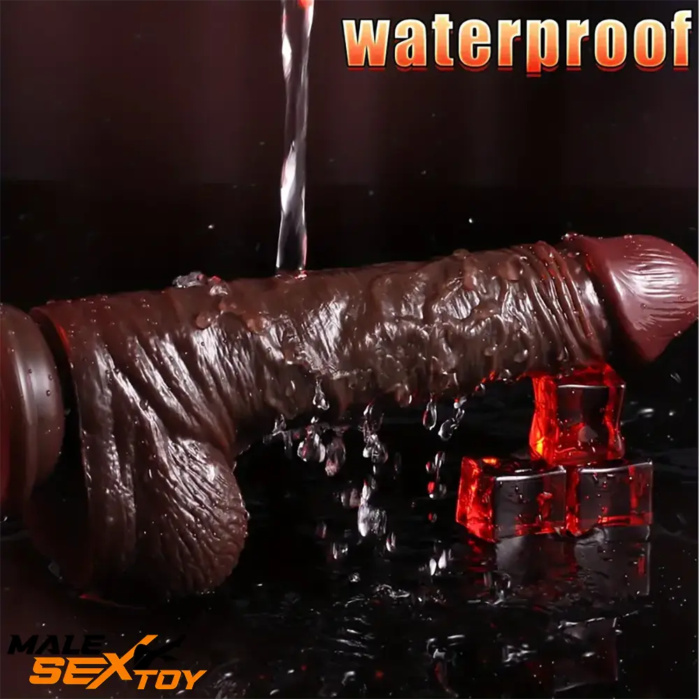 7.08in 8.46in Realistic Silicone Dildo For Adults With Sliding Foreskin Male Sex Toy