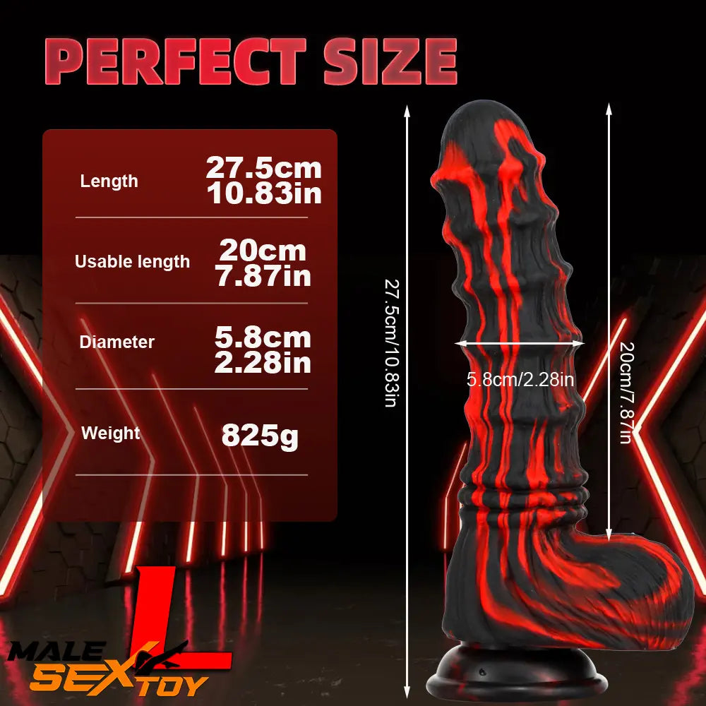 8.27in 9.45in 10.83in Silicone Soft Big Animal Horse Odd Penis Dildo Male Sex Toy