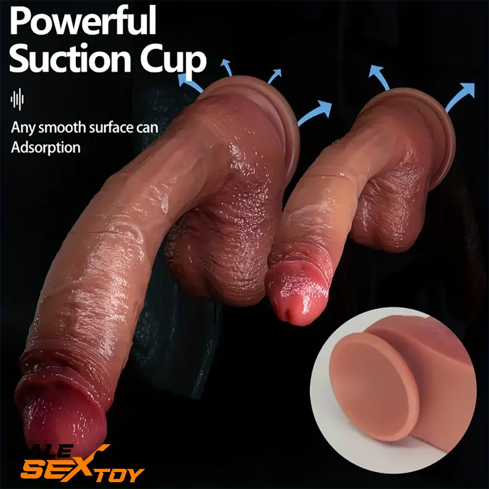 9.05in 10.43in 11.02in 12.2in 13.58in Soft Silicone Large Long Real Dildo Male Sex Toy