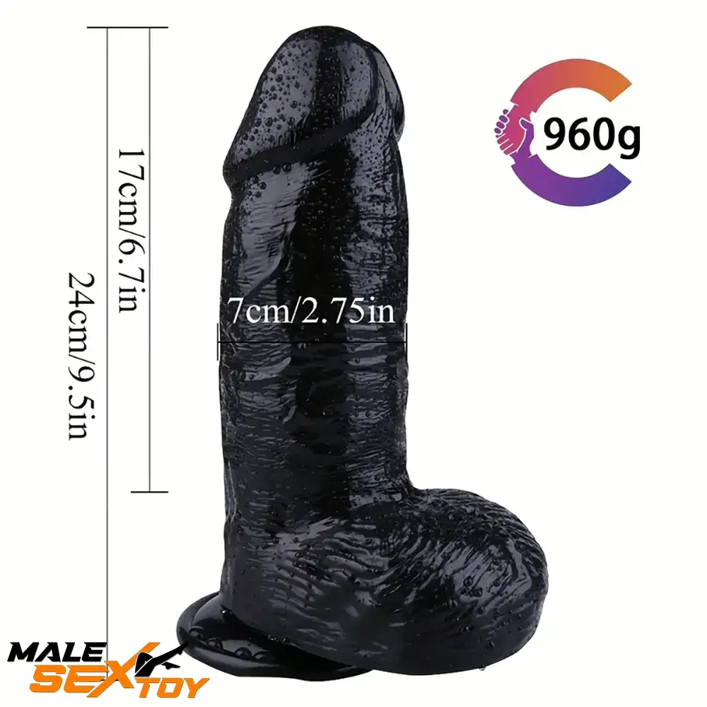 9.5in Big Real Looking PVC Dildo For Women Men Lesbian Gay Sex Male Sex Toy
