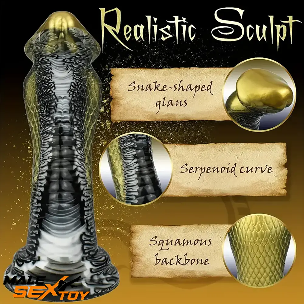 8.5in Big Silicone Soft Monster Animal Snake Dildo For Women Toy Male Sex Toy