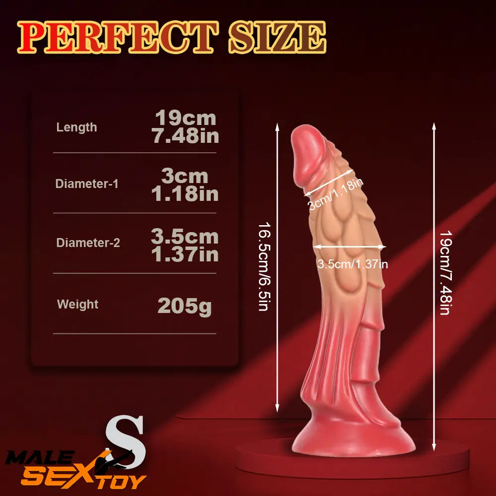 7.48in 9.45in 11.02in 13.38in Big Dragon Fantasy Silicone Soft Real Dildo Male Sex Toy