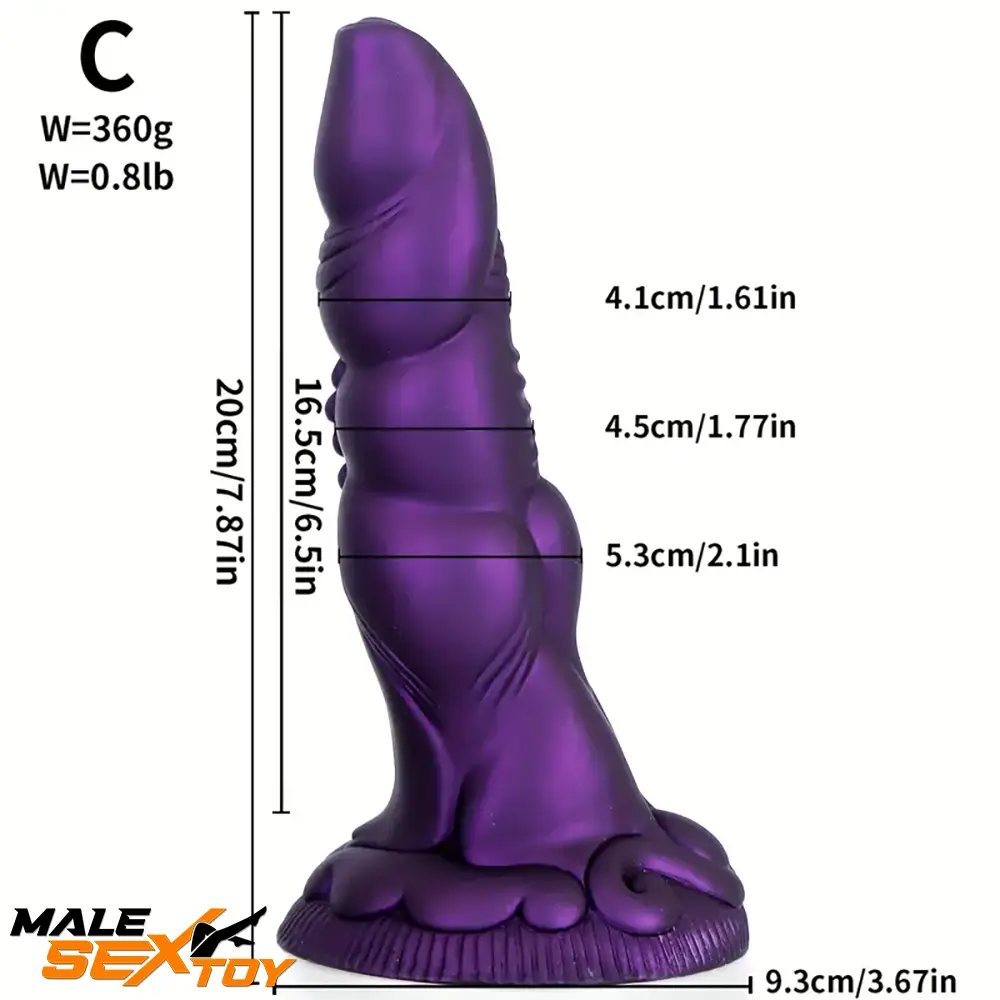 7.87in 8.1in 9.25in Animal Dragon Monster Silicone Dildo For Clit Sex Male Sex Toy