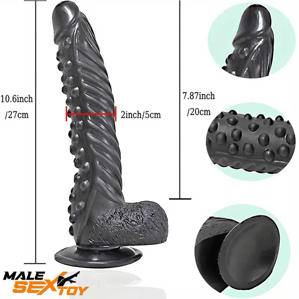 10.6in Spiked Big Fantasy Grainy Dildo For Vagina Prostate Sex Love Male Sex Toy