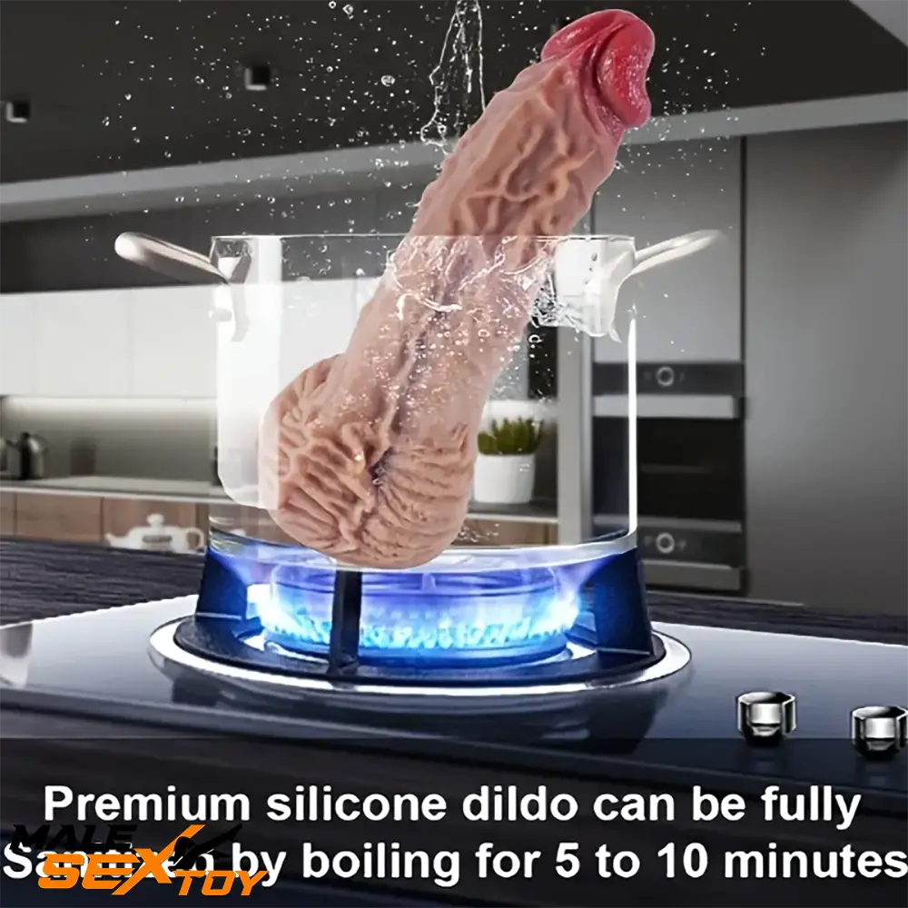 8.8in Real Looking Silicone Flexible Dildo For Women Erotic Sex Toy Male Sex Toy