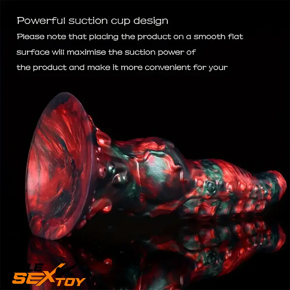 9.65in Silicone Big Soft Thick Tentacle Octopus Monster Knot Dildo Male Sex Toy