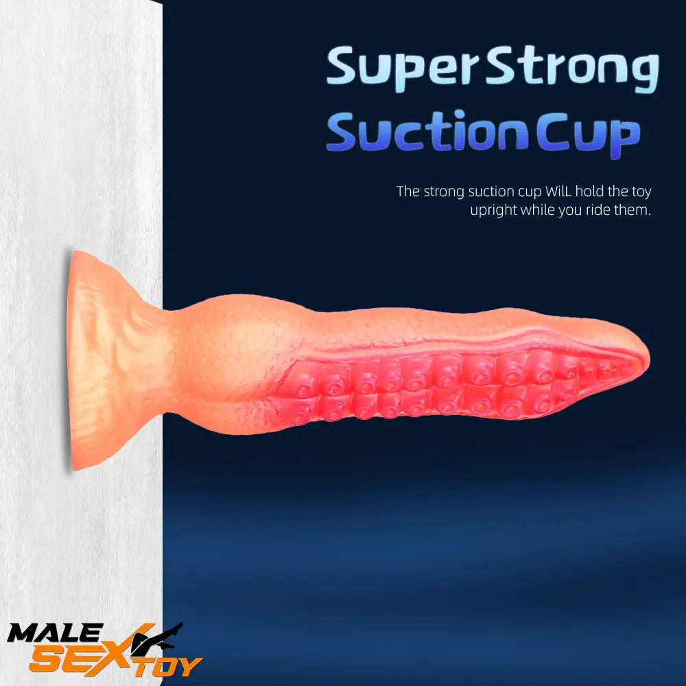 7.08in 9.06in 10.24in 11.81in Octopus Tentacles Odd Silicone Flexible Dildo Male Sex Toy