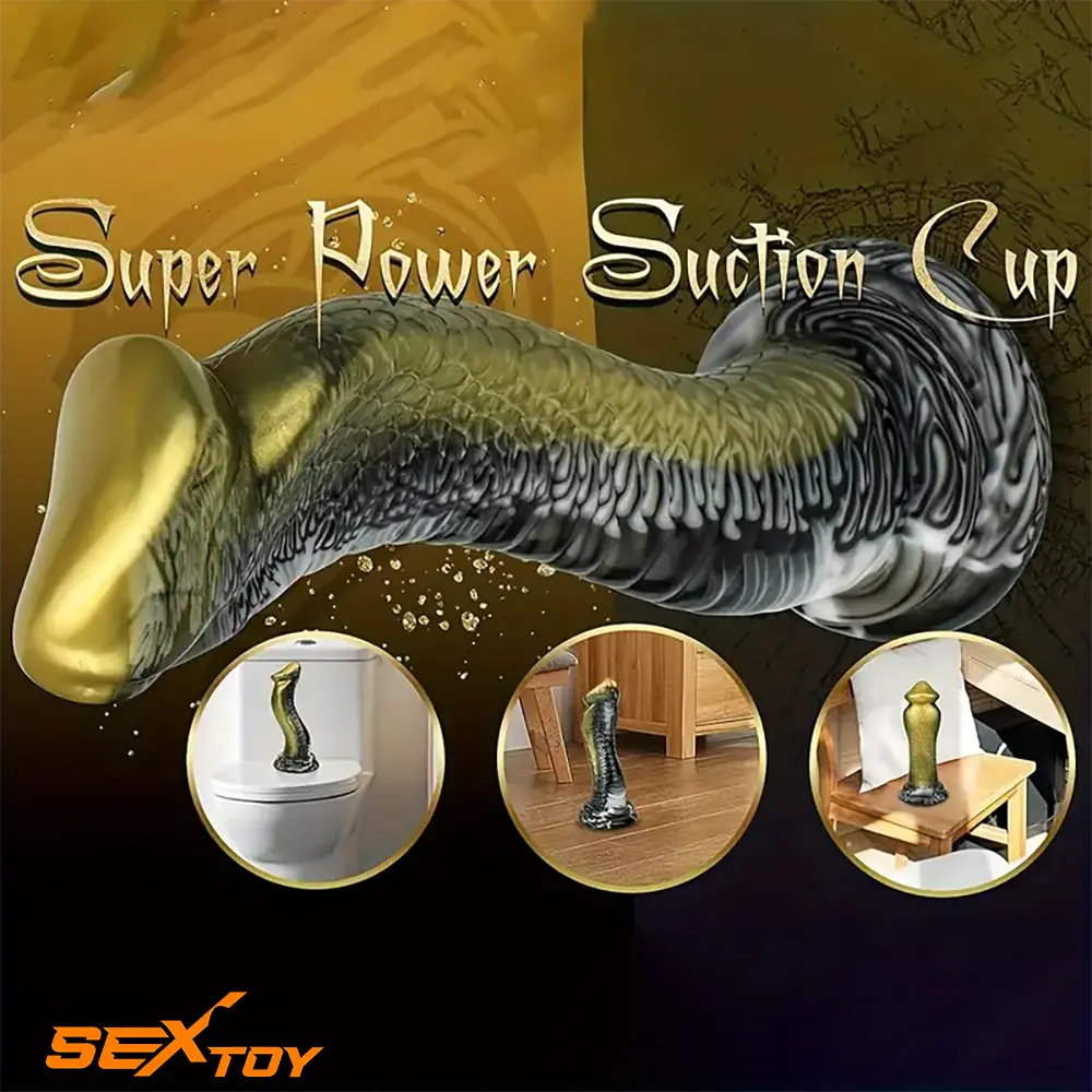 8.5in Big Silicone Soft Monster Animal Snake Dildo For Women Toy Male Sex Toy