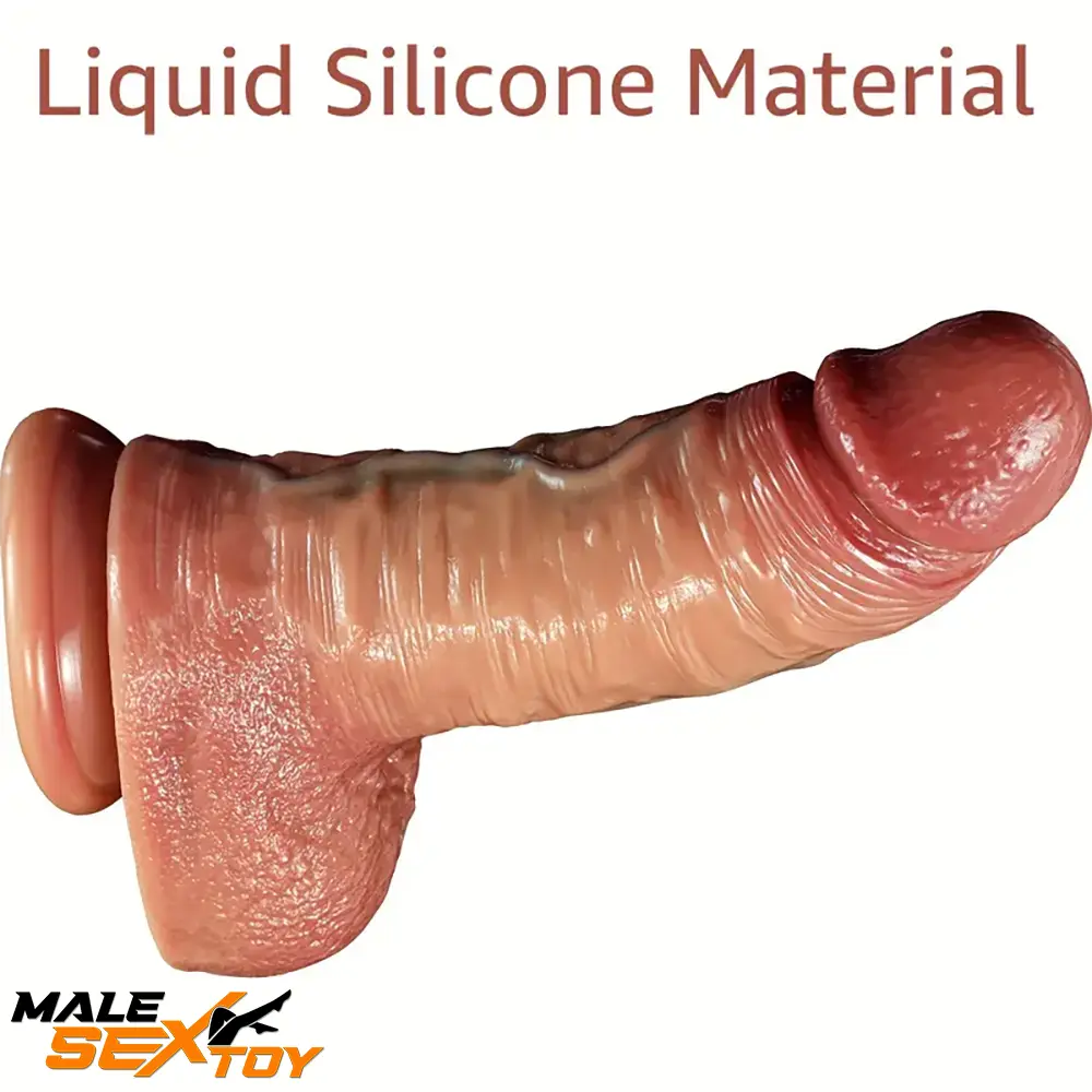 10in New Trend Thick Big Realistic Silicone Dual Density Dildo Male Sex Toy