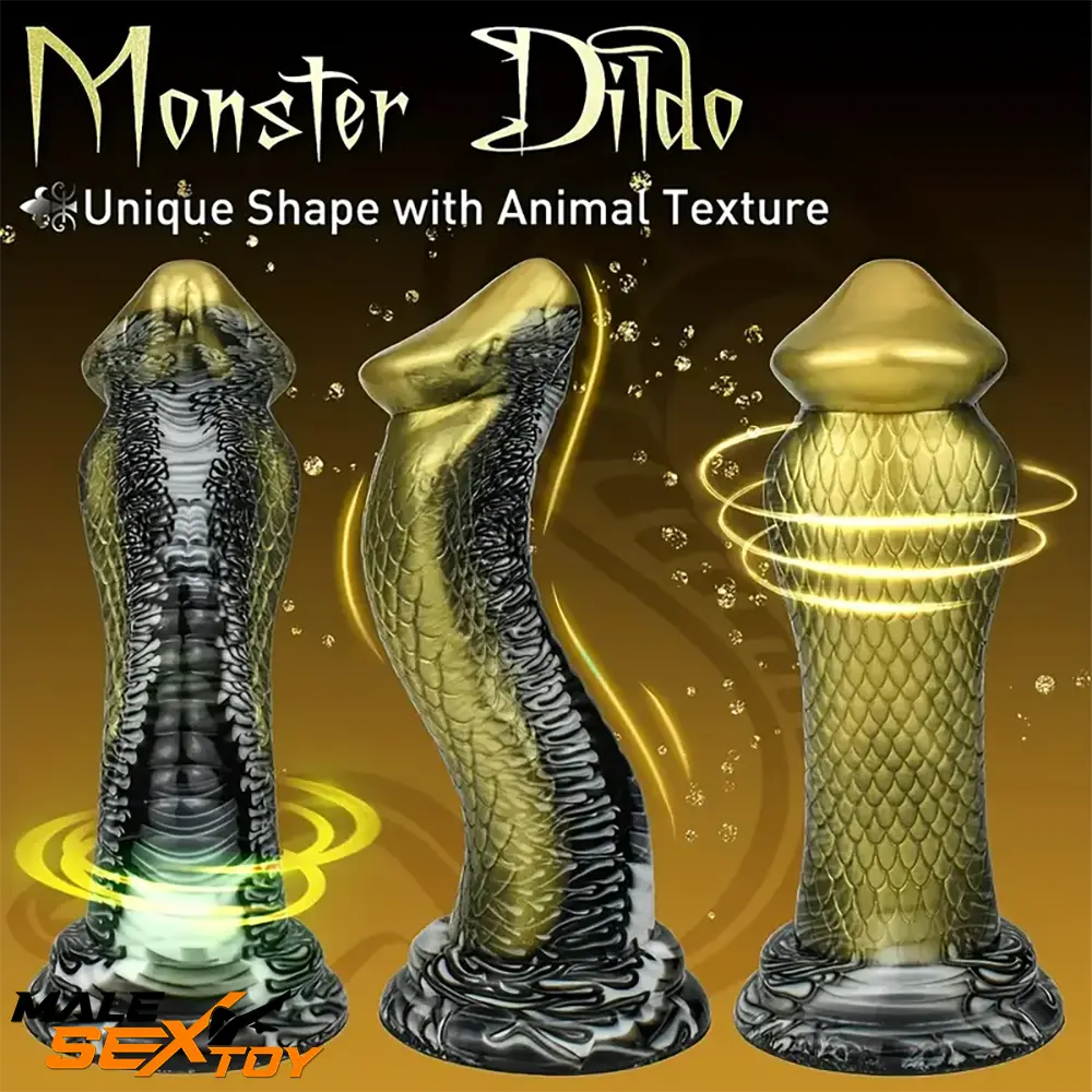 8.5in Big Silicone Soft Monster Animal Snake Dildo For Women Toy Male Sex Toy