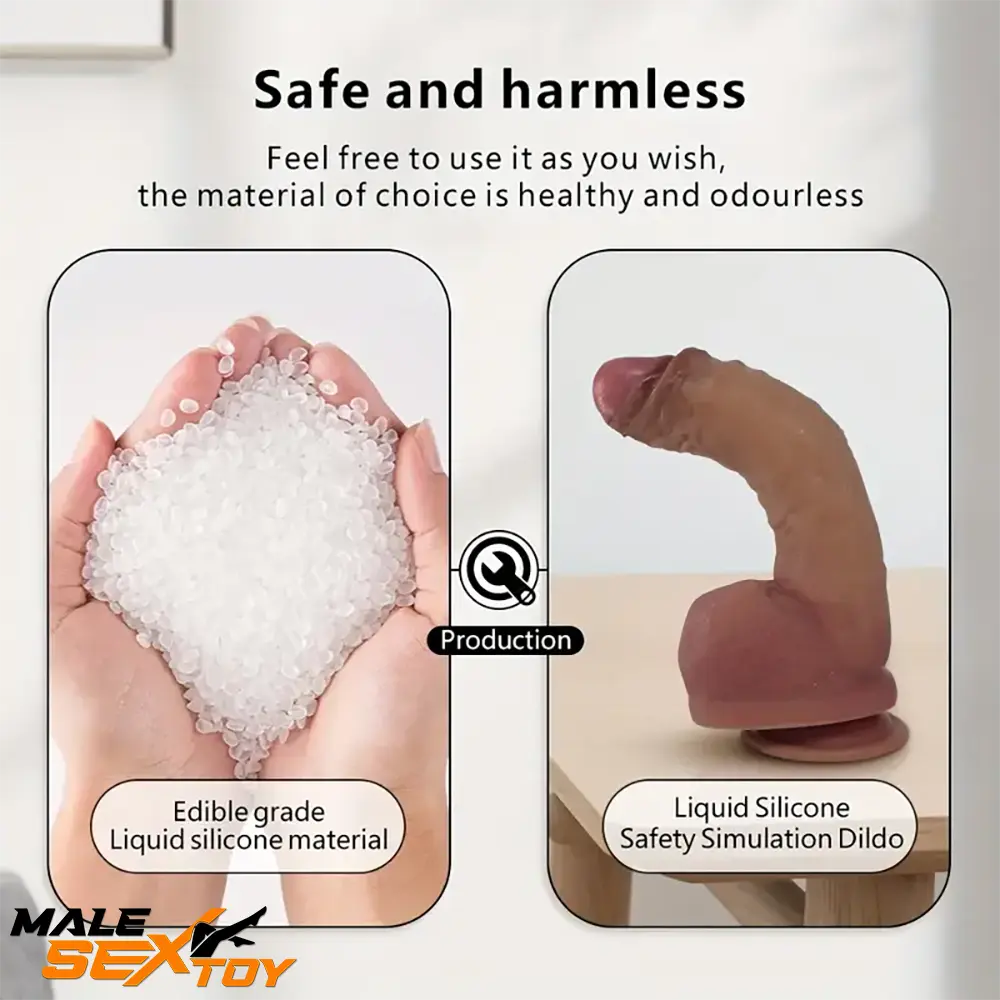 10.82in Extra Soft Silicone Big Curved Real Dildo For G Spot Simulation Male Sex Toy