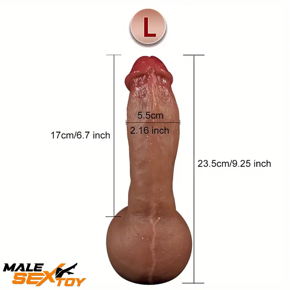 8.66in 9in 9.25in Real Skin Silicone Soft Big Penis Dildo For Women Sex Male Sex Toy