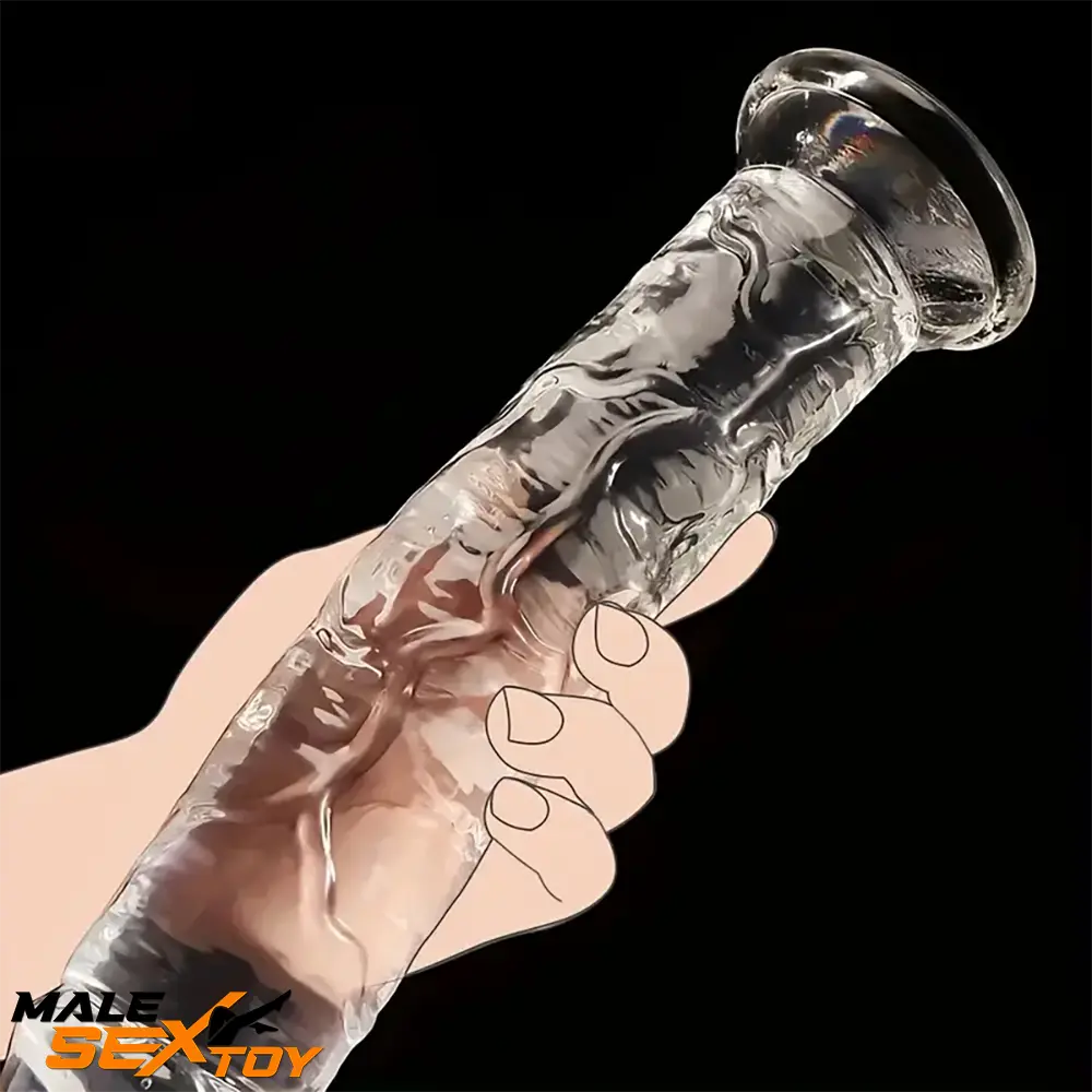 6.3in 7.1in 7.7in 8.5in 9.8in 12in Realistic Clear Dildo For Masturbation Male Sex Toy