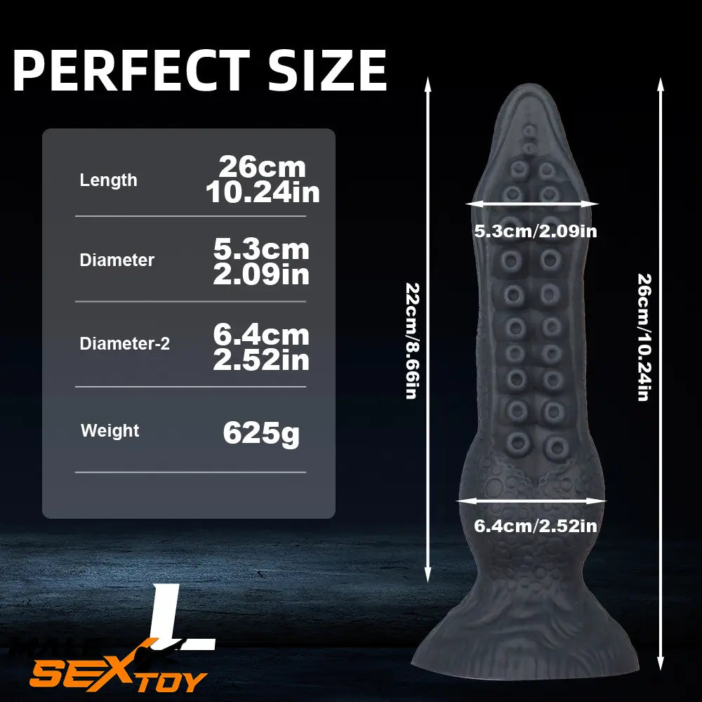 7.08in 9.06in 10.24in 11.81in Octopus Tentacles Odd Silicone Flexible Dildo Male Sex Toy