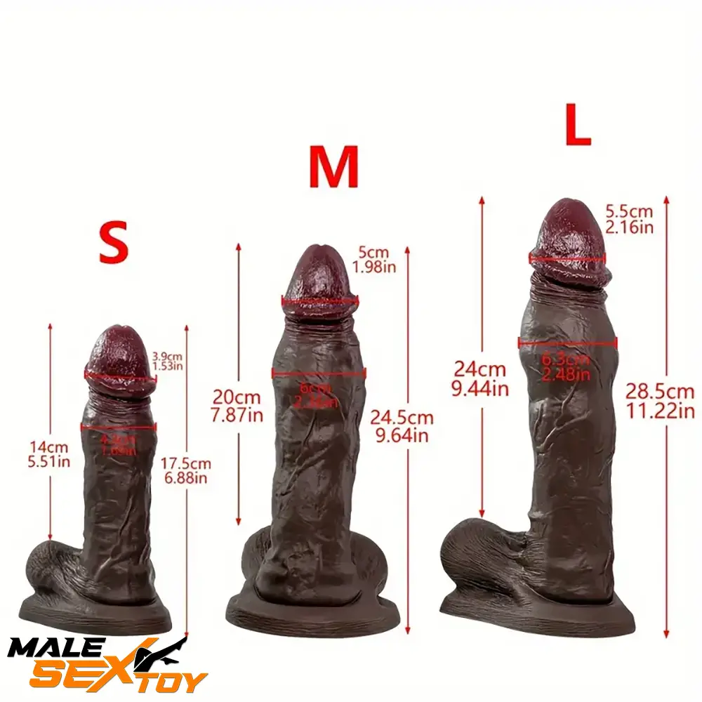 6.88in 9.64in 11.22in Realistic Big G-Spot Silicone Dildo Sex Toy Male Sex Toy