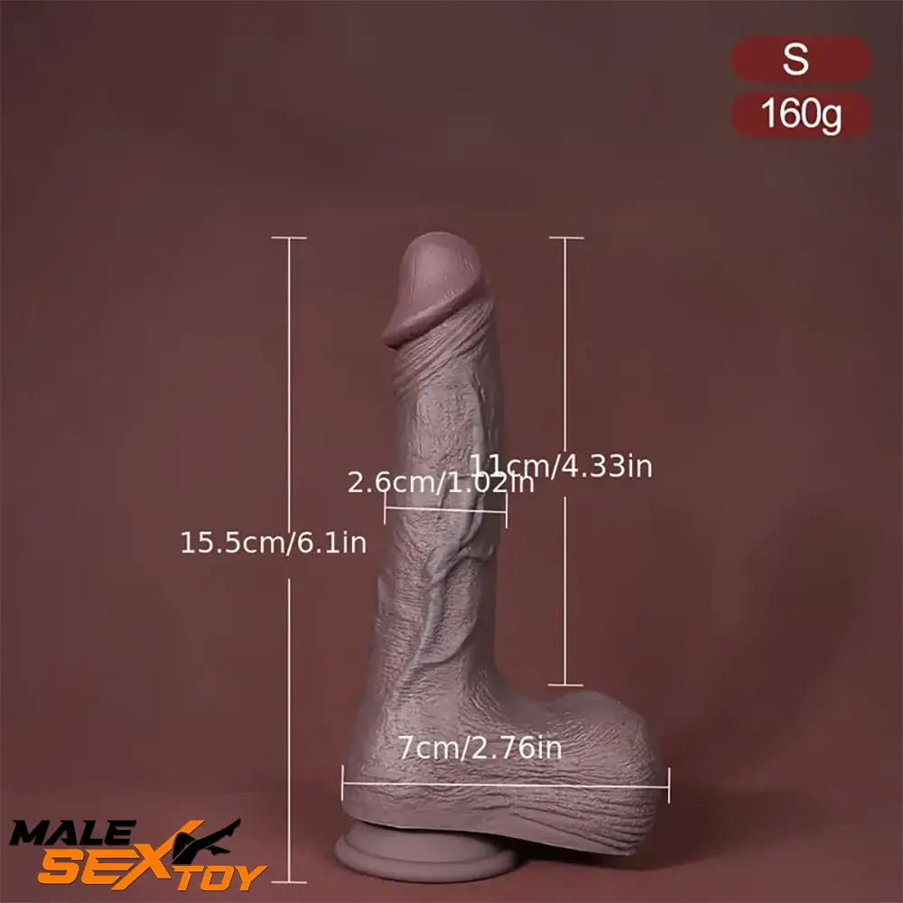 6.1in 7.87in 10.24in Realistic Liquid Silicone Soft Dildo For Gay Women Male Sex Toy