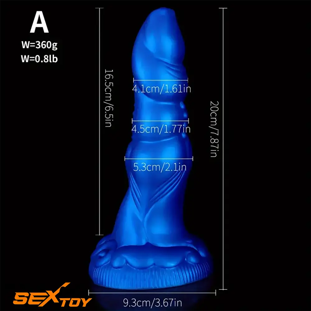 7.87in 8.1in 9.25in Silicone Realistic Monster Soft Bendable Large Dildo Male Sex Toy