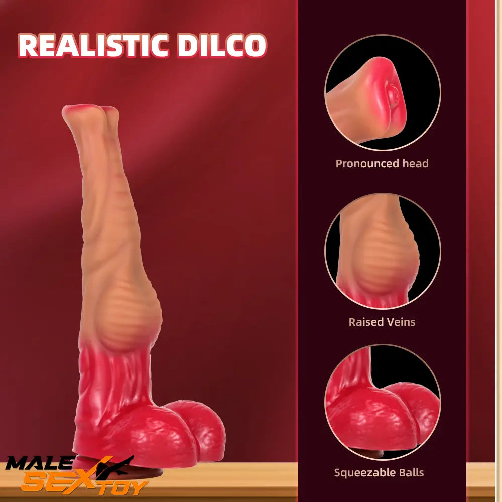 12.6in 14.37in 15.94in Silicone Animal Horse Cock Big Long Dildo Toy Male Sex Toy