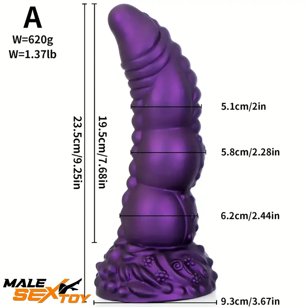 7.87in 8.1in 9.25in Animal Dragon Monster Silicone Dildo For Clit Sex Male Sex Toy