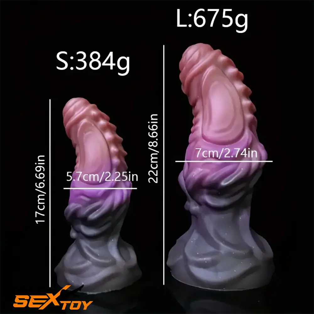 6.69in 8.66in Silicone Flexible Fantasy Dildo For BDSM Sex Love Toy Male Sex Toy