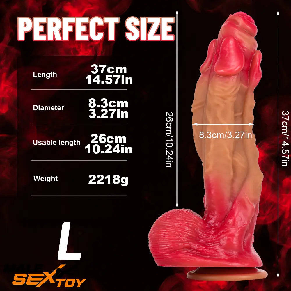 11.22in 12.99in 14.57in Silicone Fantasy Big Soft Cock Huge Long Dildo Male Sex Toy