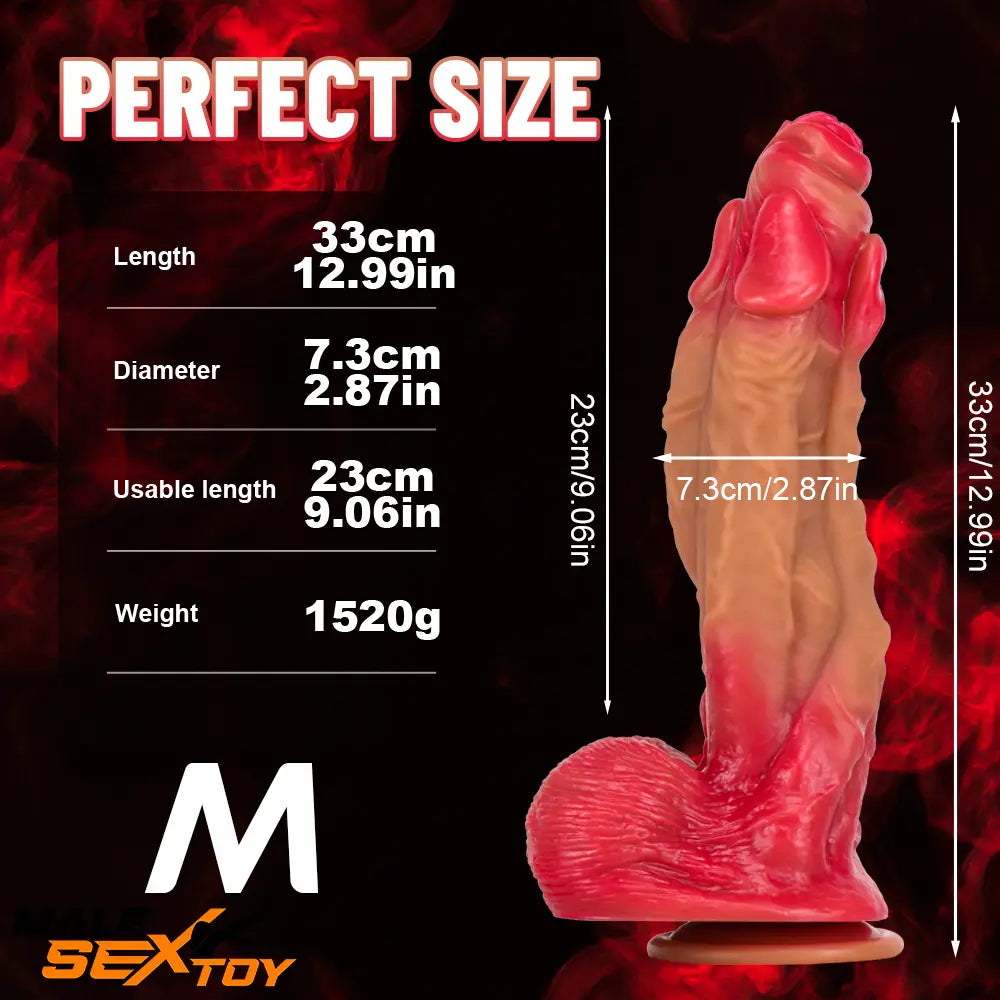 11.22in 12.99in 14.57in Silicone Fantasy Big Soft Cock Huge Long Dildo Male Sex Toy