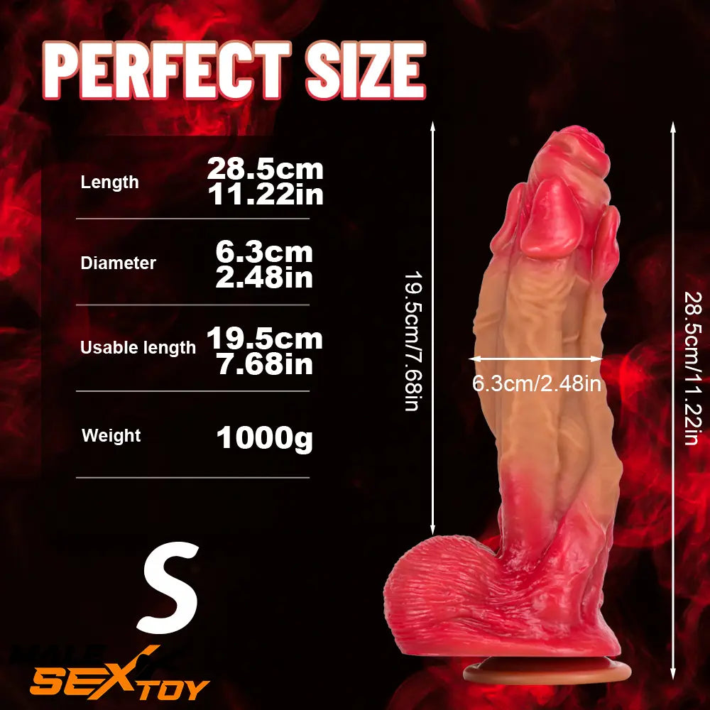 11.22in 12.99in 14.57in Silicone Fantasy Big Soft Cock Huge Long Dildo Male Sex Toy