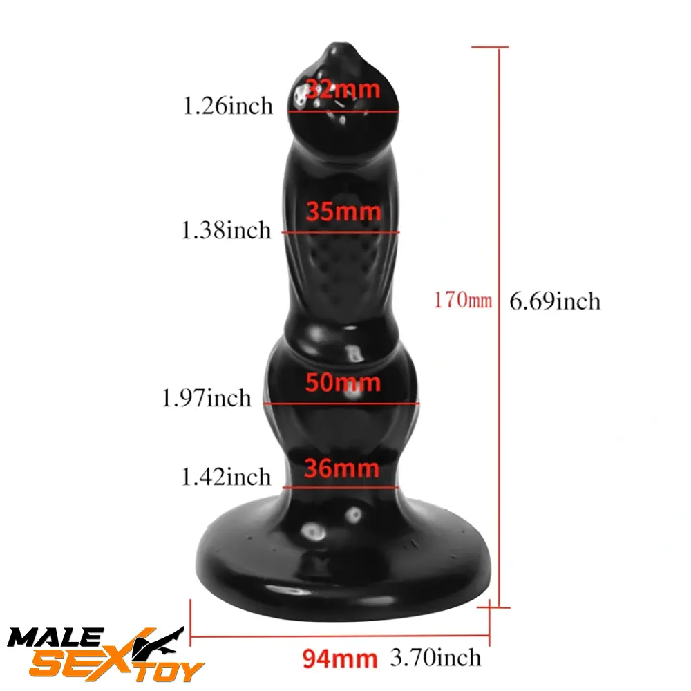 6.69in Fantasy Animal Dog Cock Dildo For Climax Self Fucking Pleasure Male Sex Toy