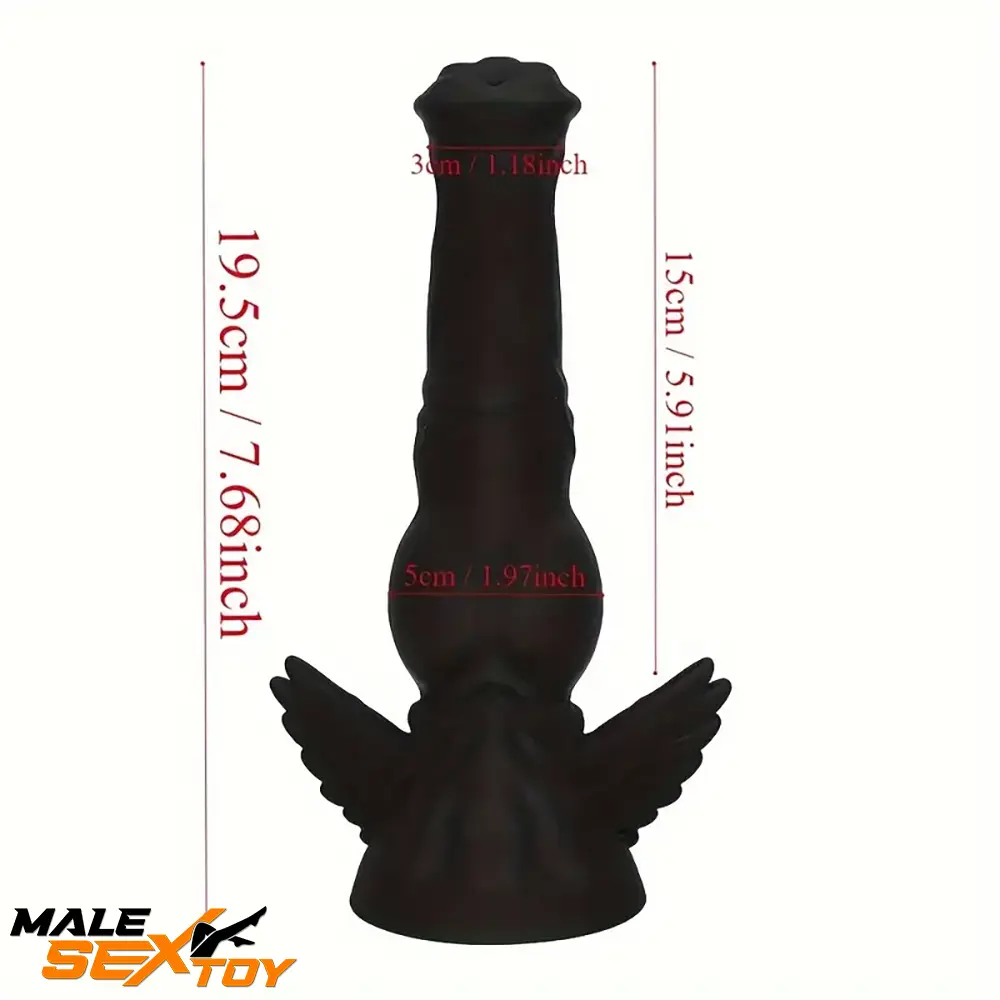 7.68in Odd Silicone Soft Horse Penis Dildo For Anal Vaginal Sex Love Male Sex Toy