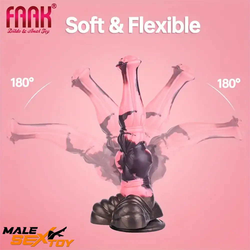 11in 9.8in 11.2in 9.8in Soft Silicone Fantasy Large Horse Animal Dildo Male Sex Toy
