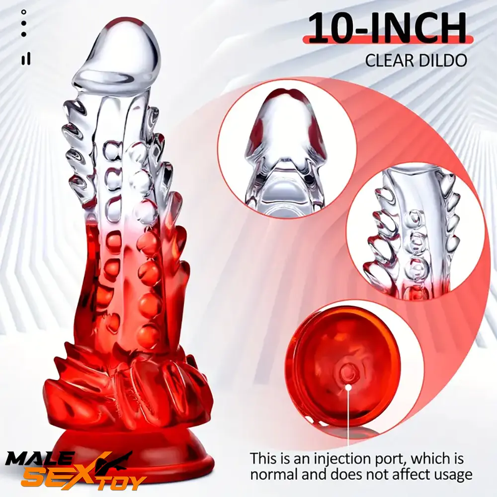 8.6in Spiked Soft Dildo Female Masturbator For Anus Vaginal Love Male Sex Toy