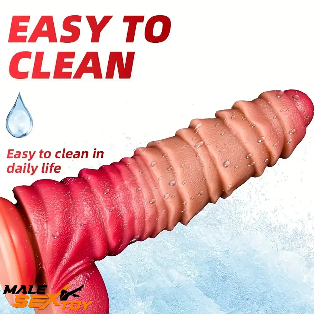 8.26in Liquid Silicone Real Big Soft Dildo For Anal Vaginal Sex Love Male Sex Toy