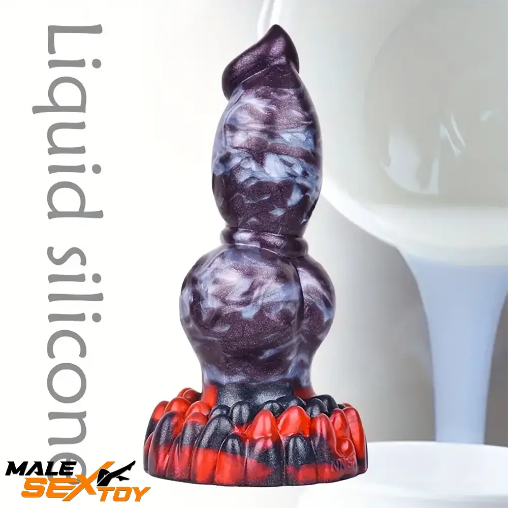 7.87in 7.99in 9.25in Soft Silicone Dog Dildo For Vagina Knot Sex Toy Male Sex Toy