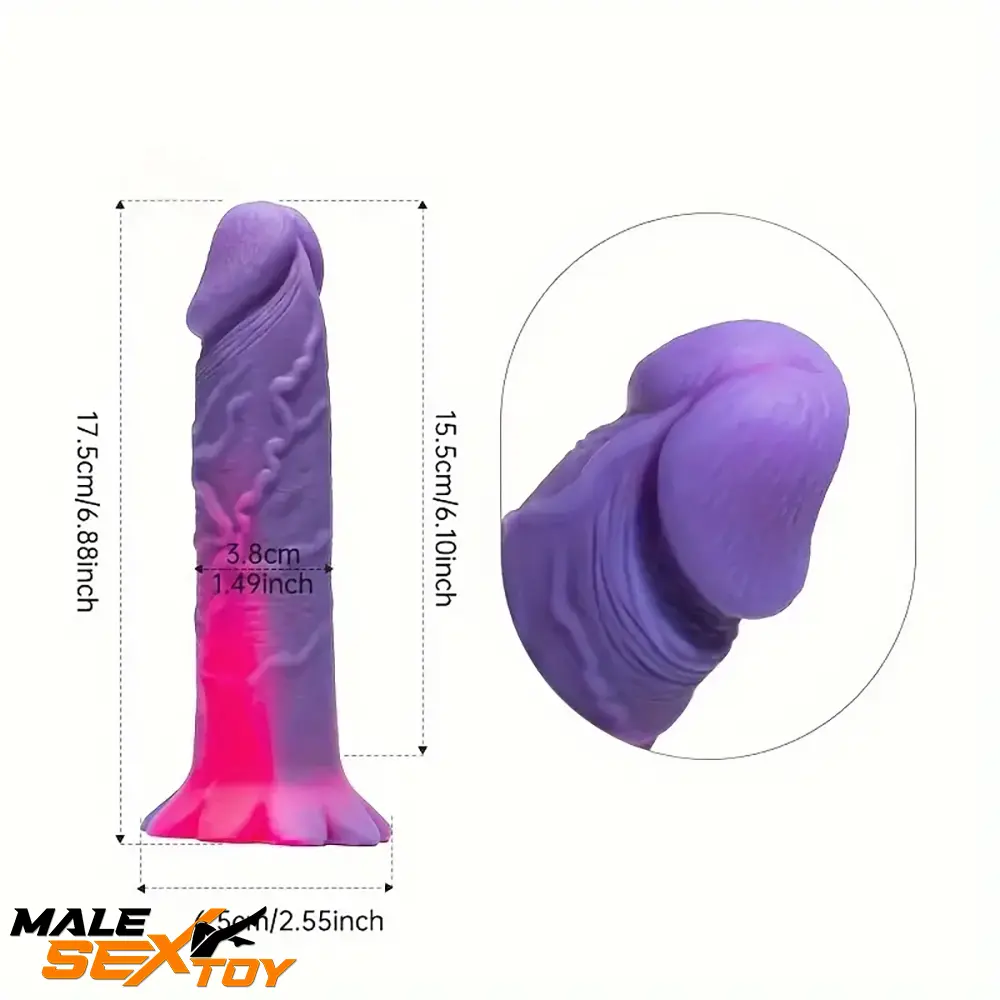 6.88in Silicone Soft Dildo For Adult Sex Toy For Anal Clit Masturbation Male Sex Toy
