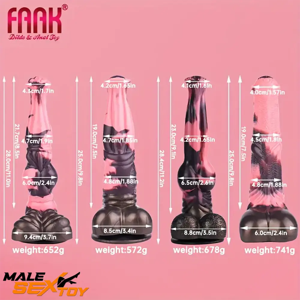11in 9.8in 11.2in 9.8in Soft Silicone Fantasy Large Horse Animal Dildo Male Sex Toy