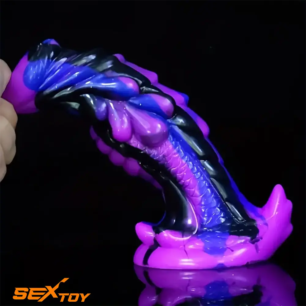 8.56in Large Animal Dragon Odd Silicone Soft Dildo Anus Massager Male Sex Toy