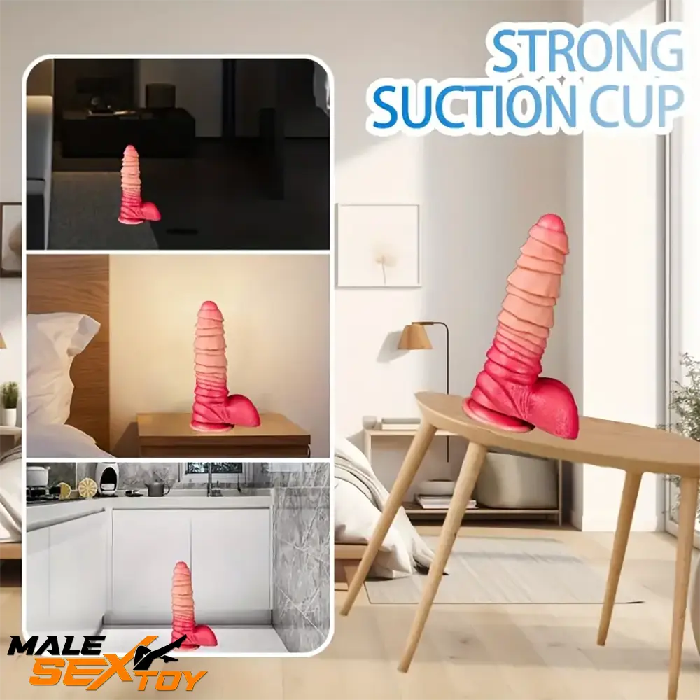 8.26in Liquid Silicone Real Big Soft Dildo For Anal Vaginal Sex Love Male Sex Toy