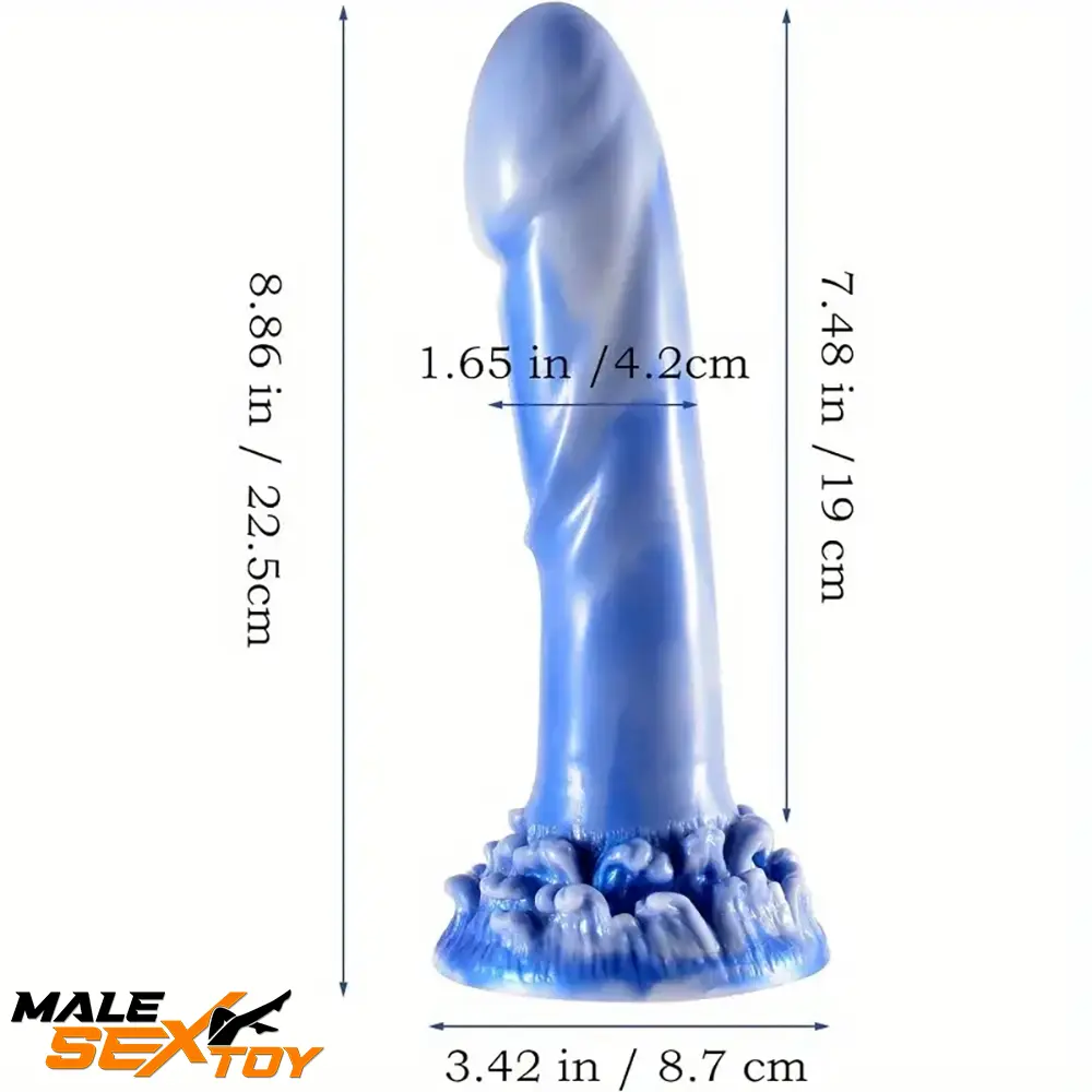 8.86in Huge Silicone Soft Monster Dildo with Suction Cup For Orgasm Male Sex Toy
