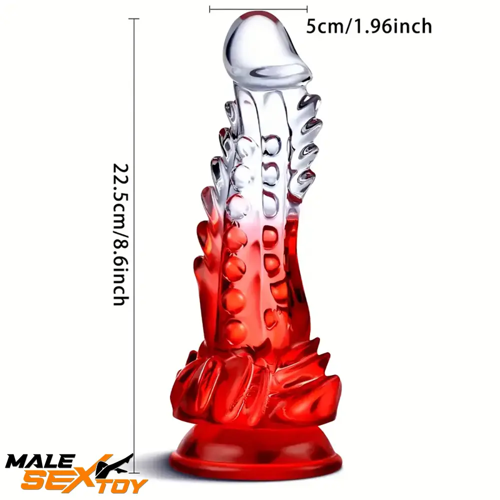 8.6in Spiked Soft Dildo Female Masturbator For Anus Vaginal Love Male Sex Toy