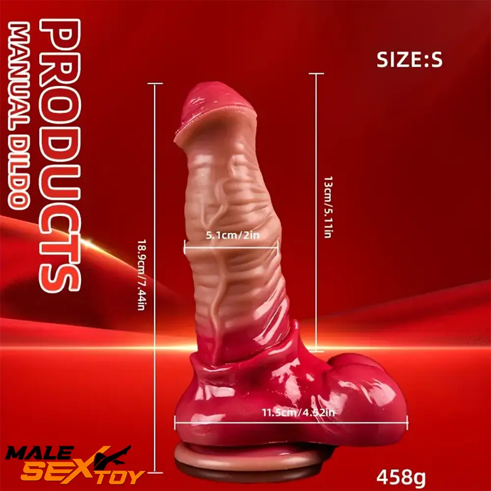 7.4in 8.46in 9.44in 10.03in 11.22in Big Silicone Soft Horse Cock Dildo Male Sex Toy