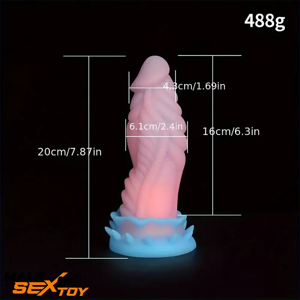 7.87in 9.84in Super Soft Dragon Silicone Animal Monster Thick Dildo Male Sex Toy