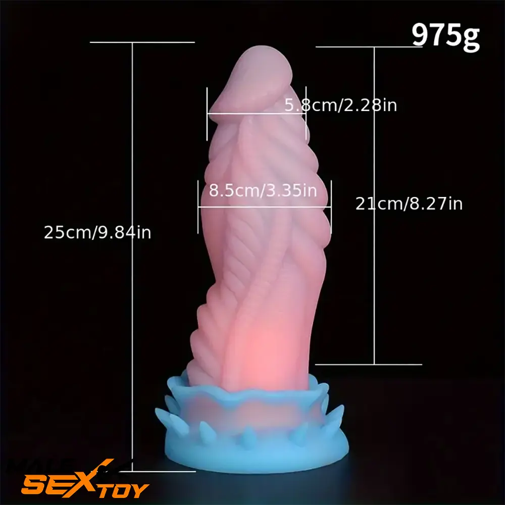 7.87in 9.84in Super Soft Dragon Silicone Animal Monster Thick Dildo Male Sex Toy
