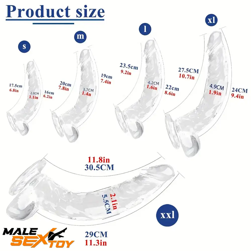 Multiple Lengths Clear Dildo For Women Men Gay Lesbian Sex Playing Male Sex Toy